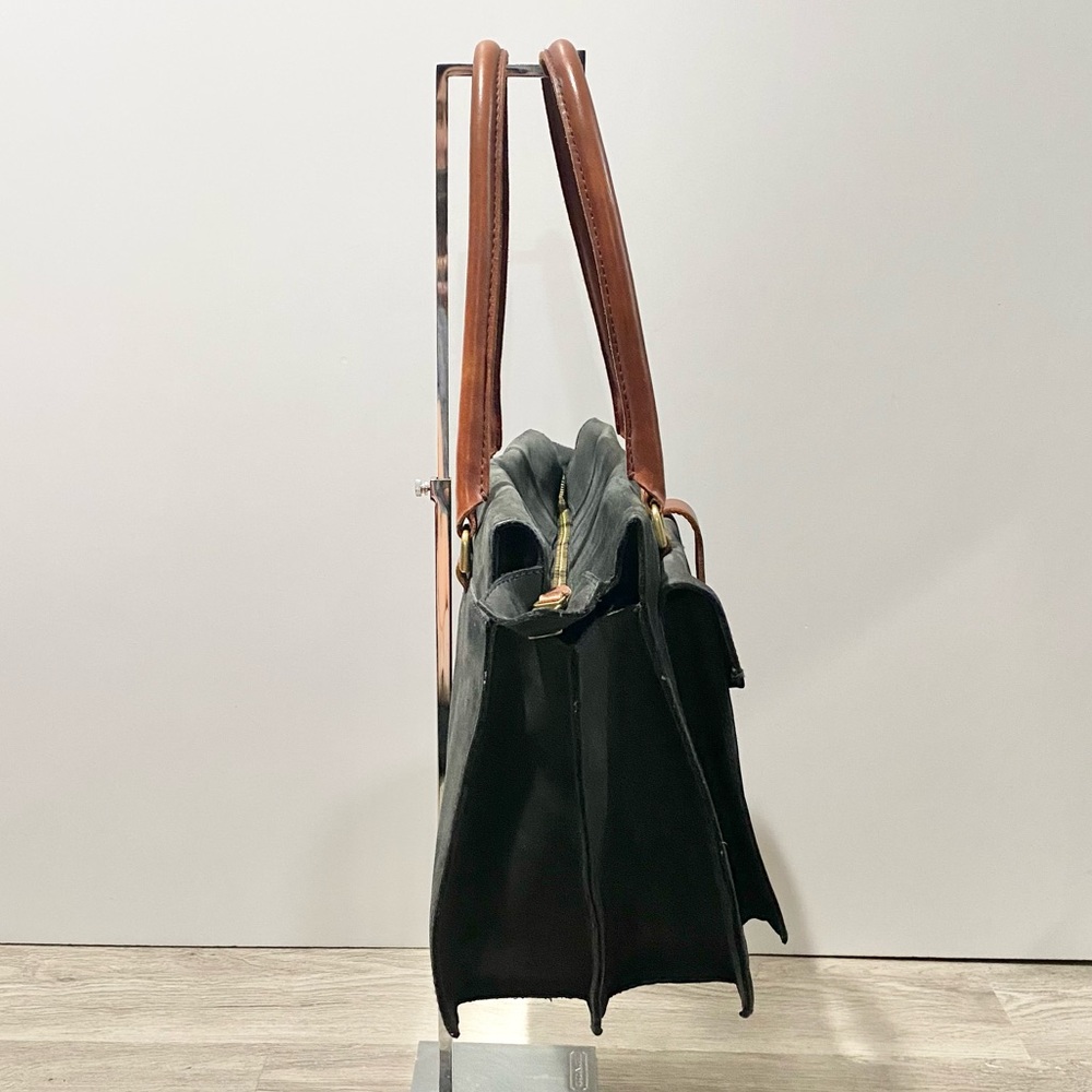 Madewell Eaton Black and Brown leather Tote Bag - Picture 4 of 10